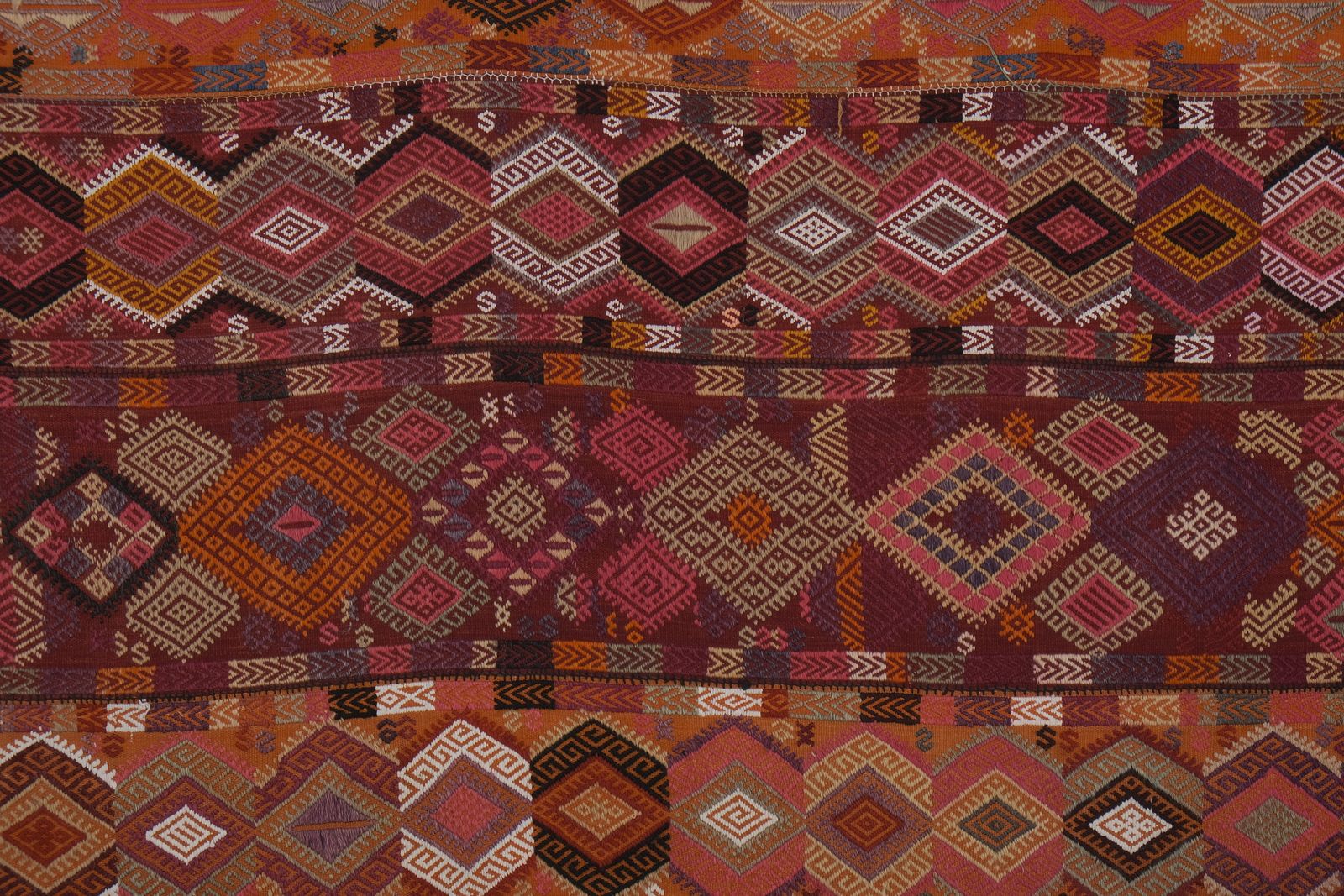 Vintage Turkish Sivas Jajim Kilim Rug 4'6'' X 10'4'' photo furniture