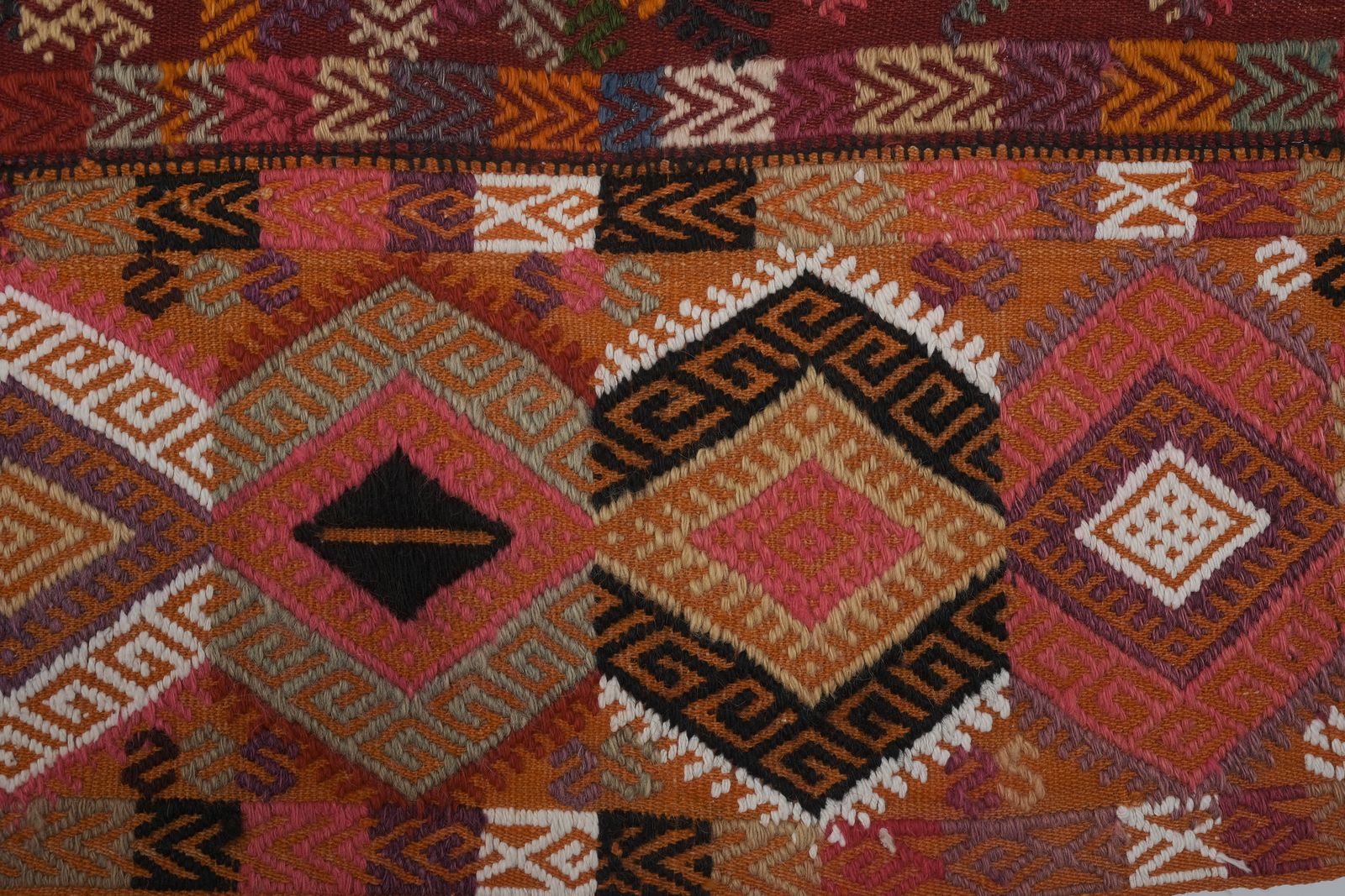 Vintage Turkish Sivas Jajim Kilim Rug 4'6'' X 10'4'' photo vintage