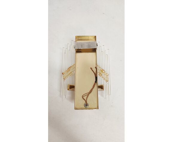 Wall Lamp In Methacrylate And Metal Italy 1980s photo buy