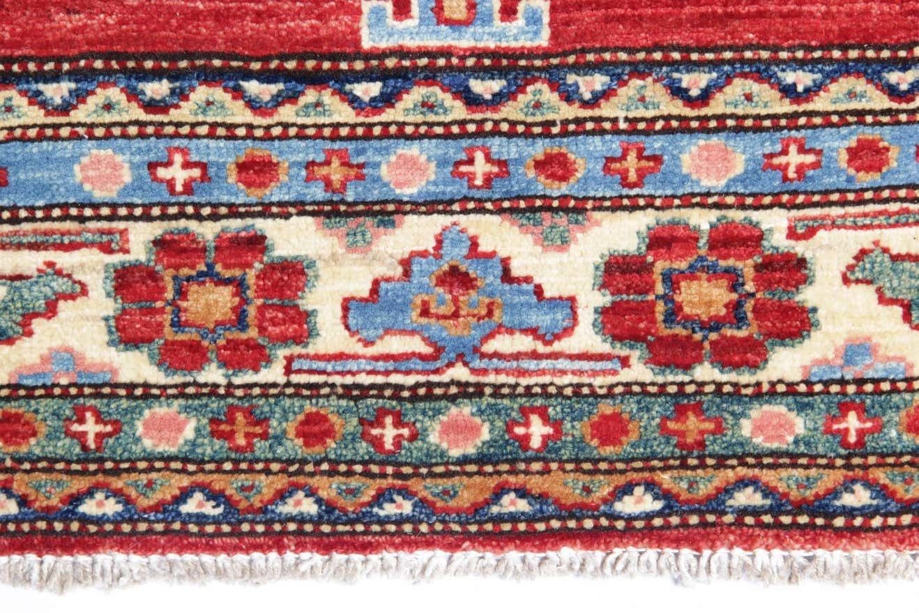 Oriental Rugs, Handmade Carpet Red Kazak Rugs For Sale photo for sale