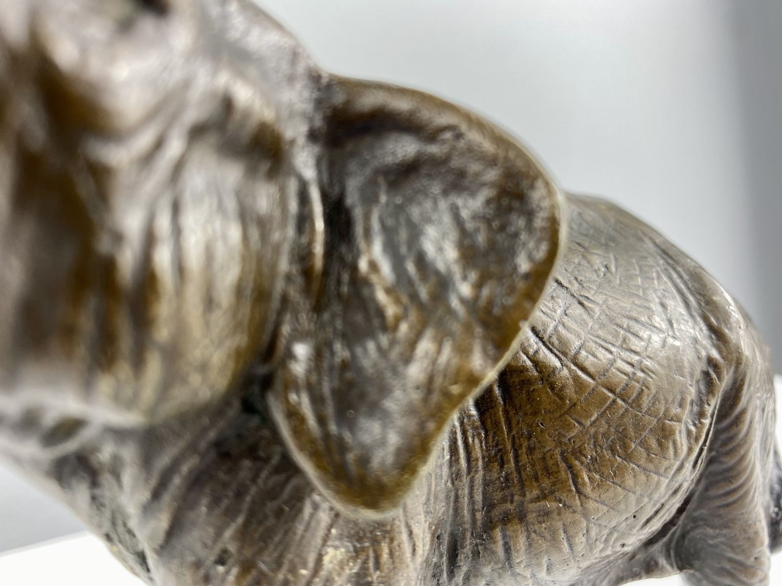 Sculpture Of A Bronze Elephant With Trunk Extended, Made In Austria Circa 1900. photo furniture
