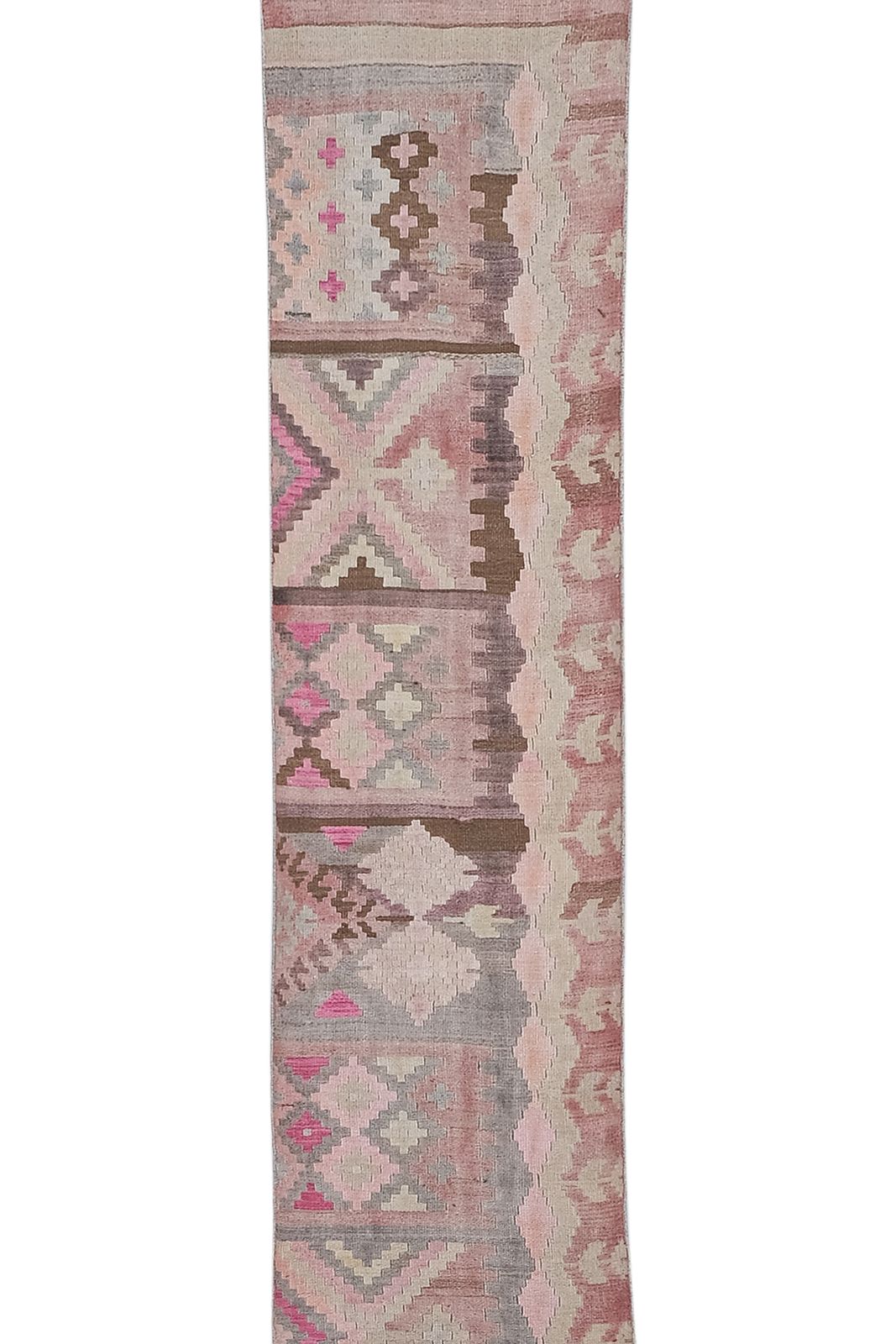 photo furniture Vintage Striped Turkish Kilim Runner Rug   Stair Tread