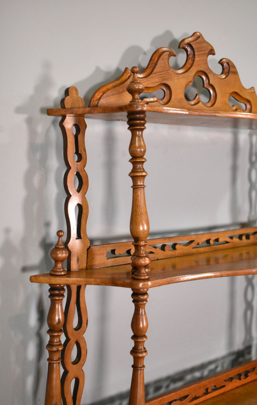 Antique French Walnut Shelving Unit 19th Century photo 650.0