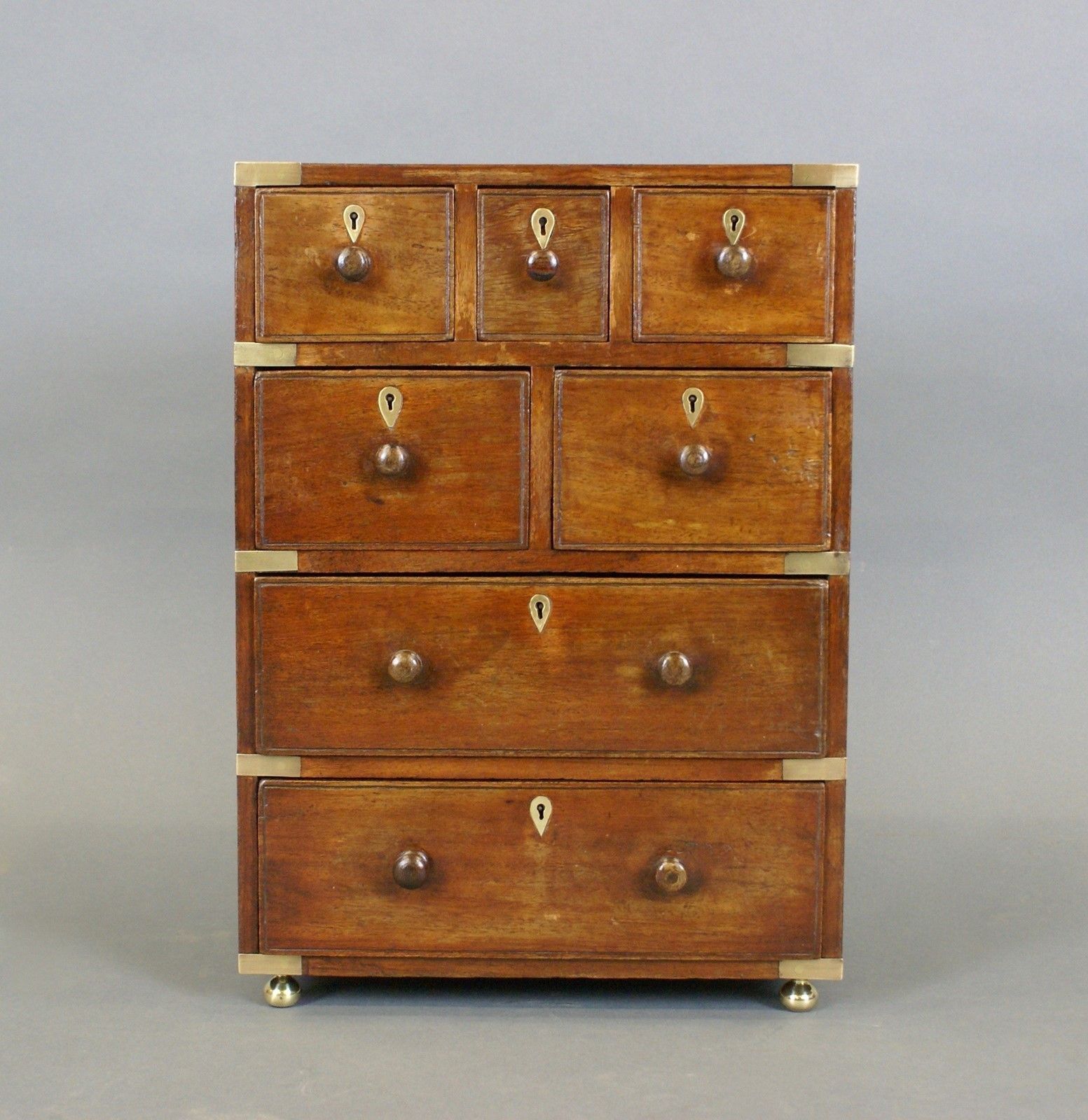 A Rare Anglo Indian Miniature Military Chest photo furniture