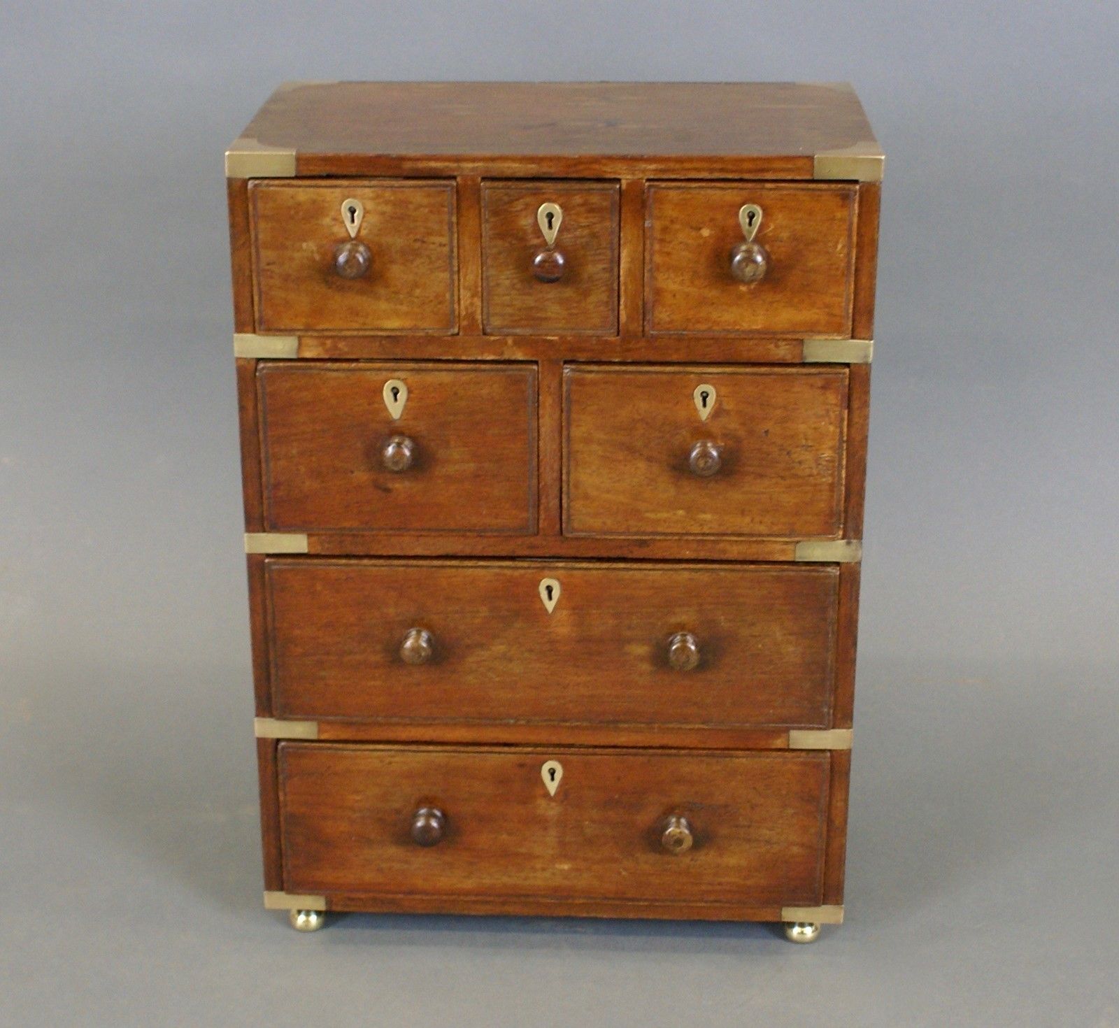 A Rare Anglo Indian Miniature Military Chest photo Furniture