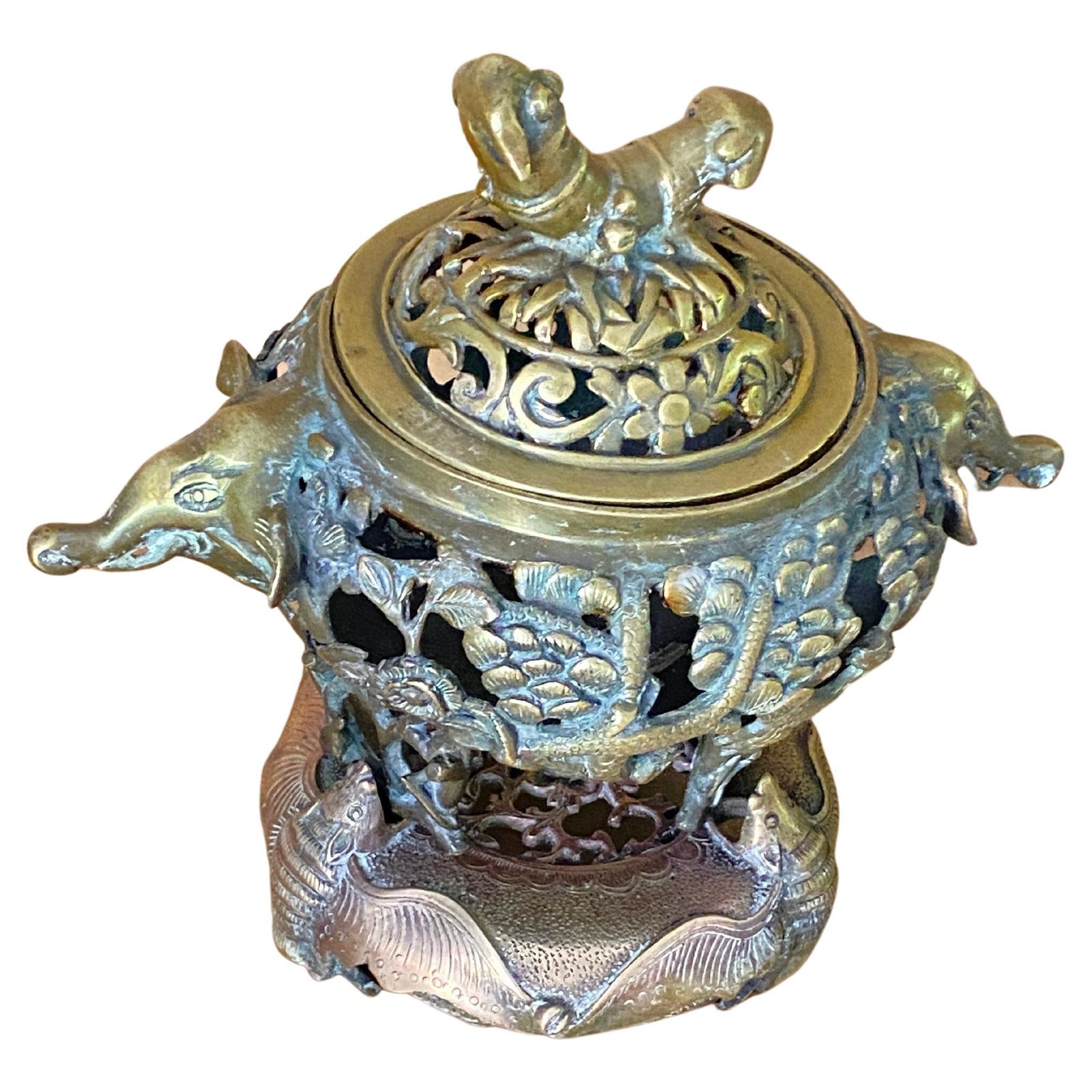 Incense Burner, Bronze Chinese, 20th Century