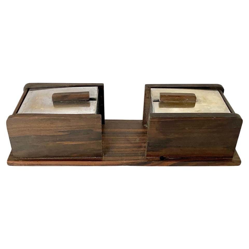 Art Deco Playing Card Box, Brown Color, France, Circa 1940