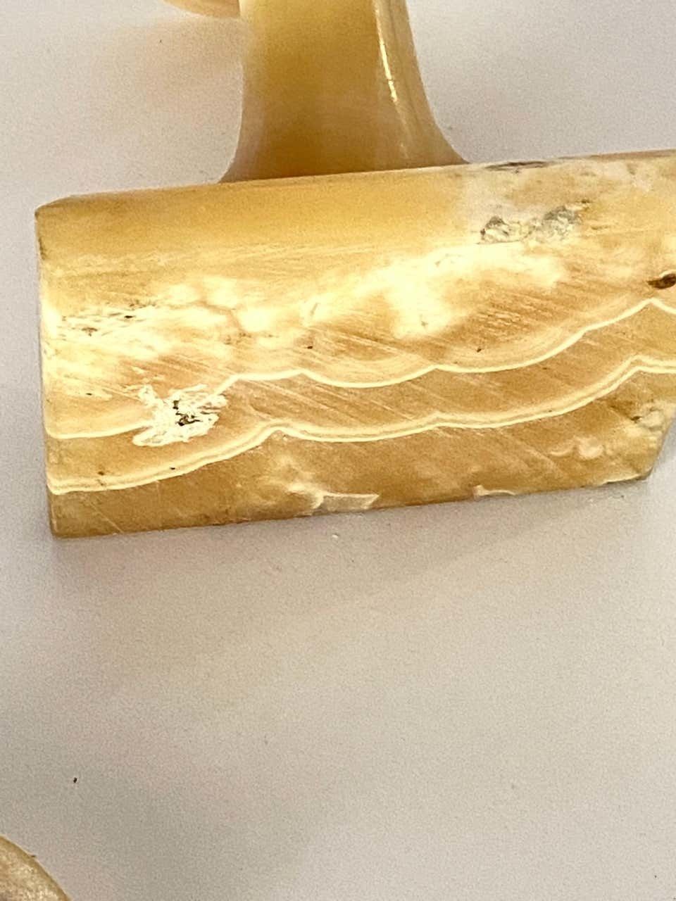 Table Lamp In Onyx, Representing An Egyptian Character, France 1930 photo furniture