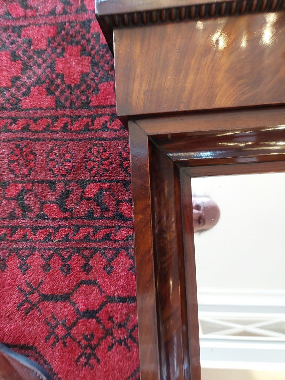 Early19thc Biedermeier Mahogany Framed Pier Mirror photo vinterior
