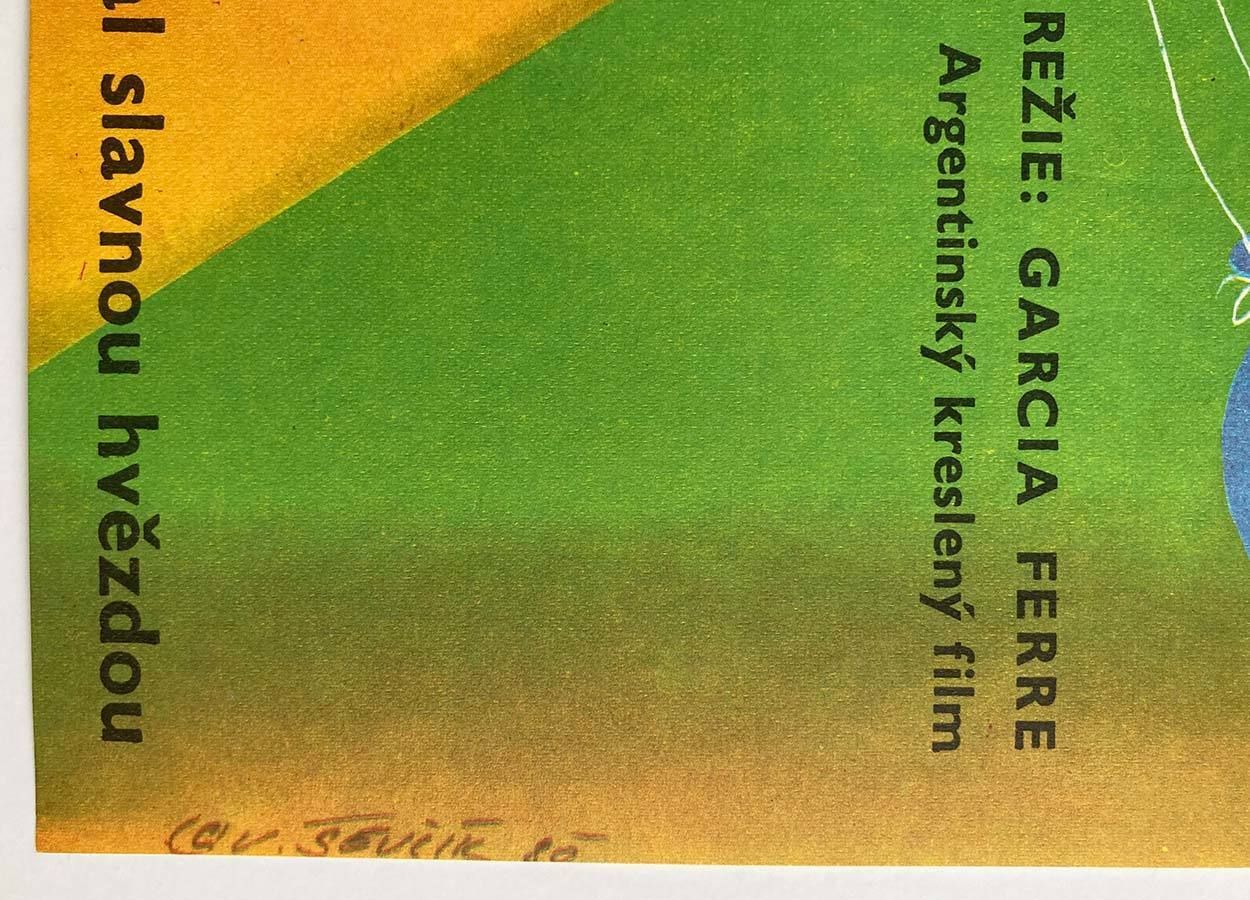Original Film Poster, Anteojito And Antifaz, Vratislav ševčík, 1980, Genuine Czech Vintage Print photo 51.0