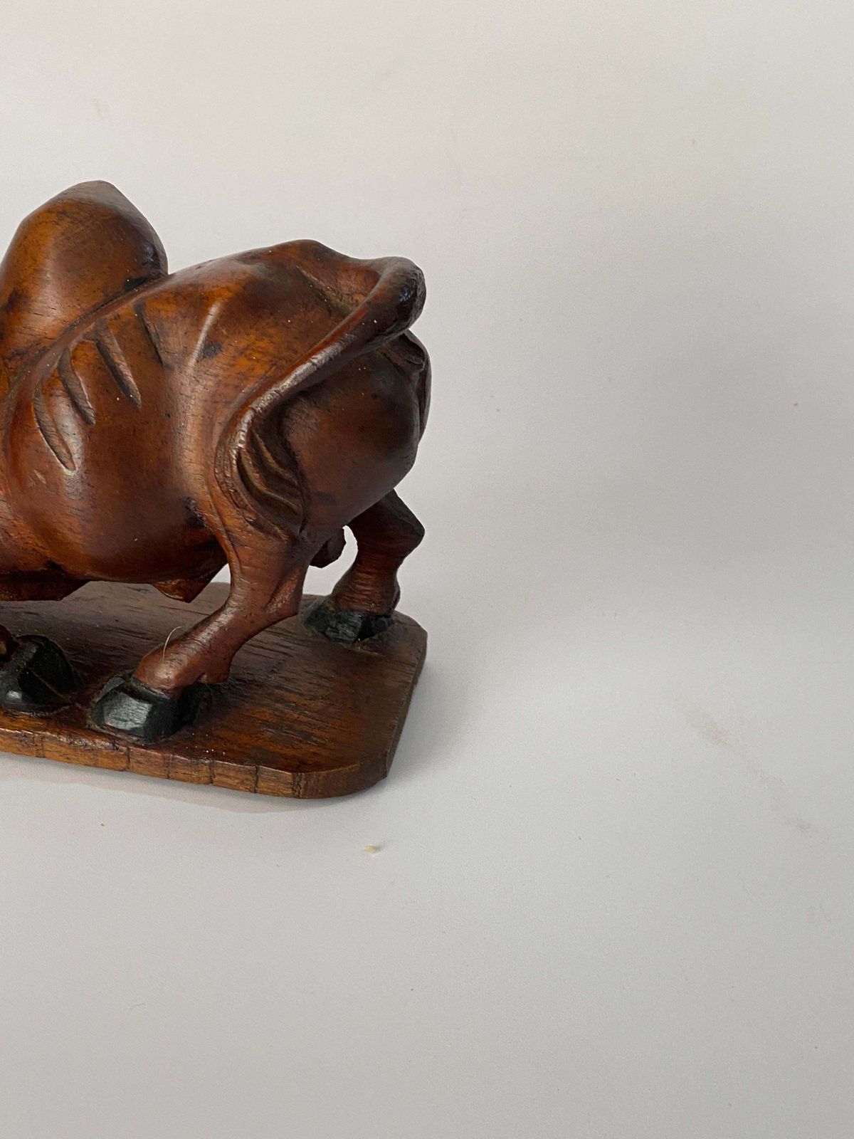 Wood Sculpture Representing A Crocodile And A Bull Fighting In Wood France 1930 photo furniture