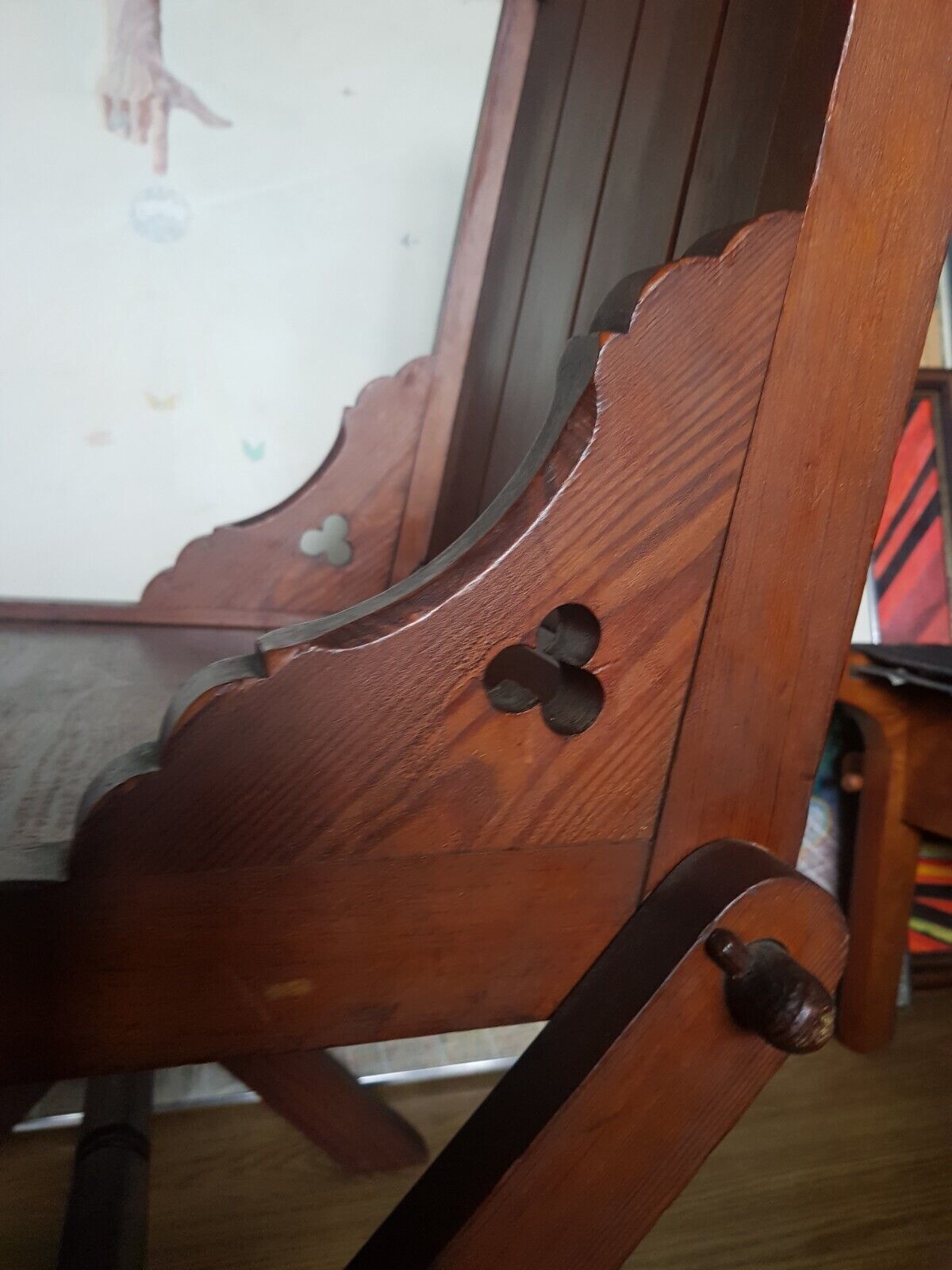 Gothic Arts Crafts Pugin Style Antique X Frame Chair Two Available photo 275.0