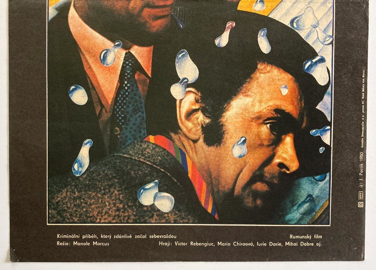 Original Film Poster, The Cyanide And The Raindrop, Jan Antonín Pacák, 1980, Genuine Czech Vintage Print photo 51.0