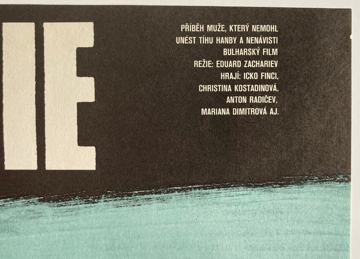 Original Film Poster, Elegy, Jiří školník, 1983, Genuine Czech Vintage Print photo for sale