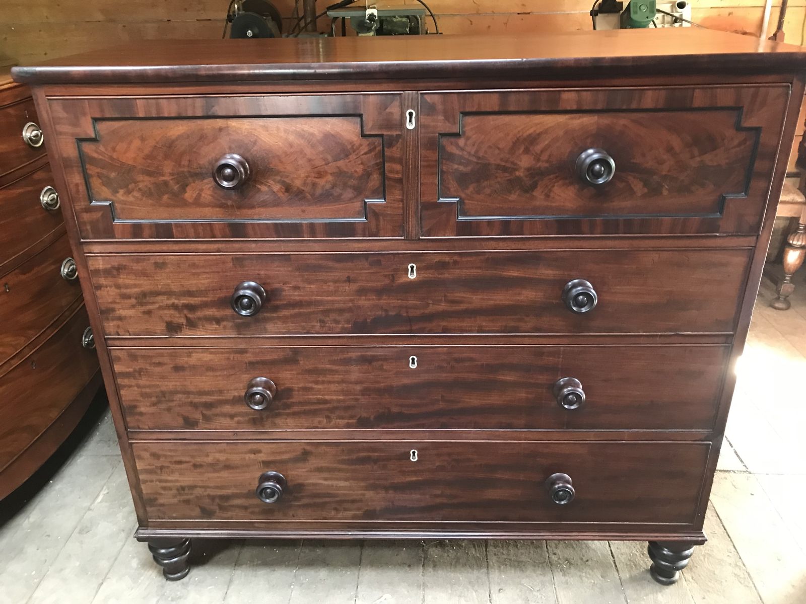 Large Victorian Mahogany Secretaire.