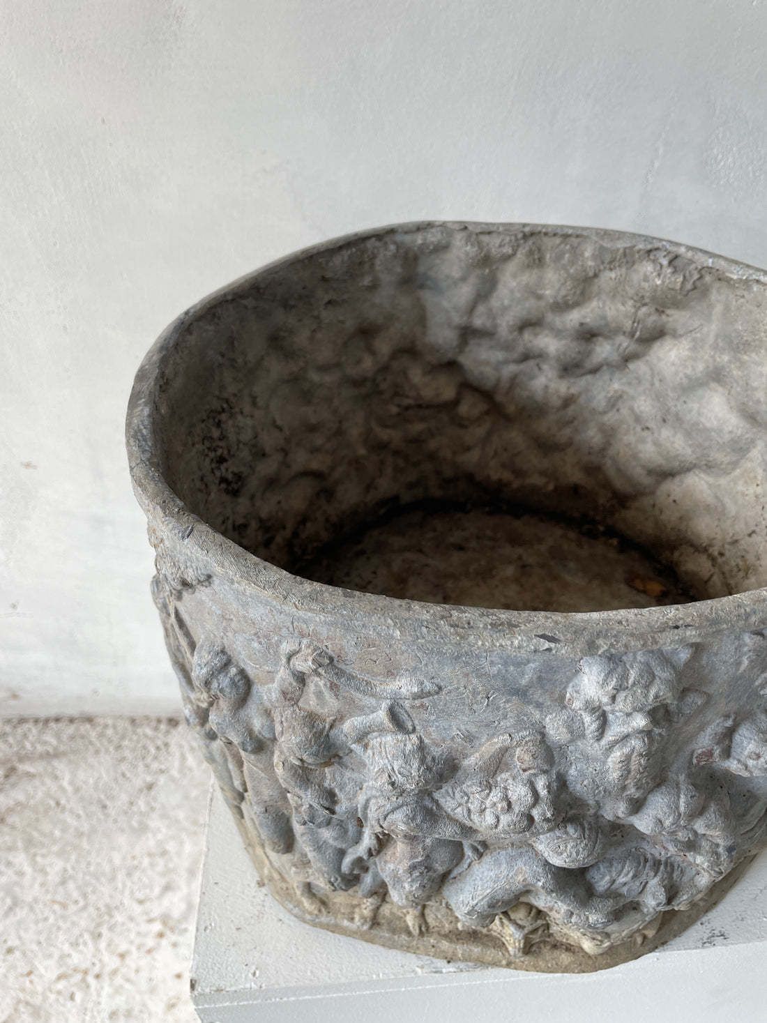 Feast Of Bacchus Lead Planter photo for sale