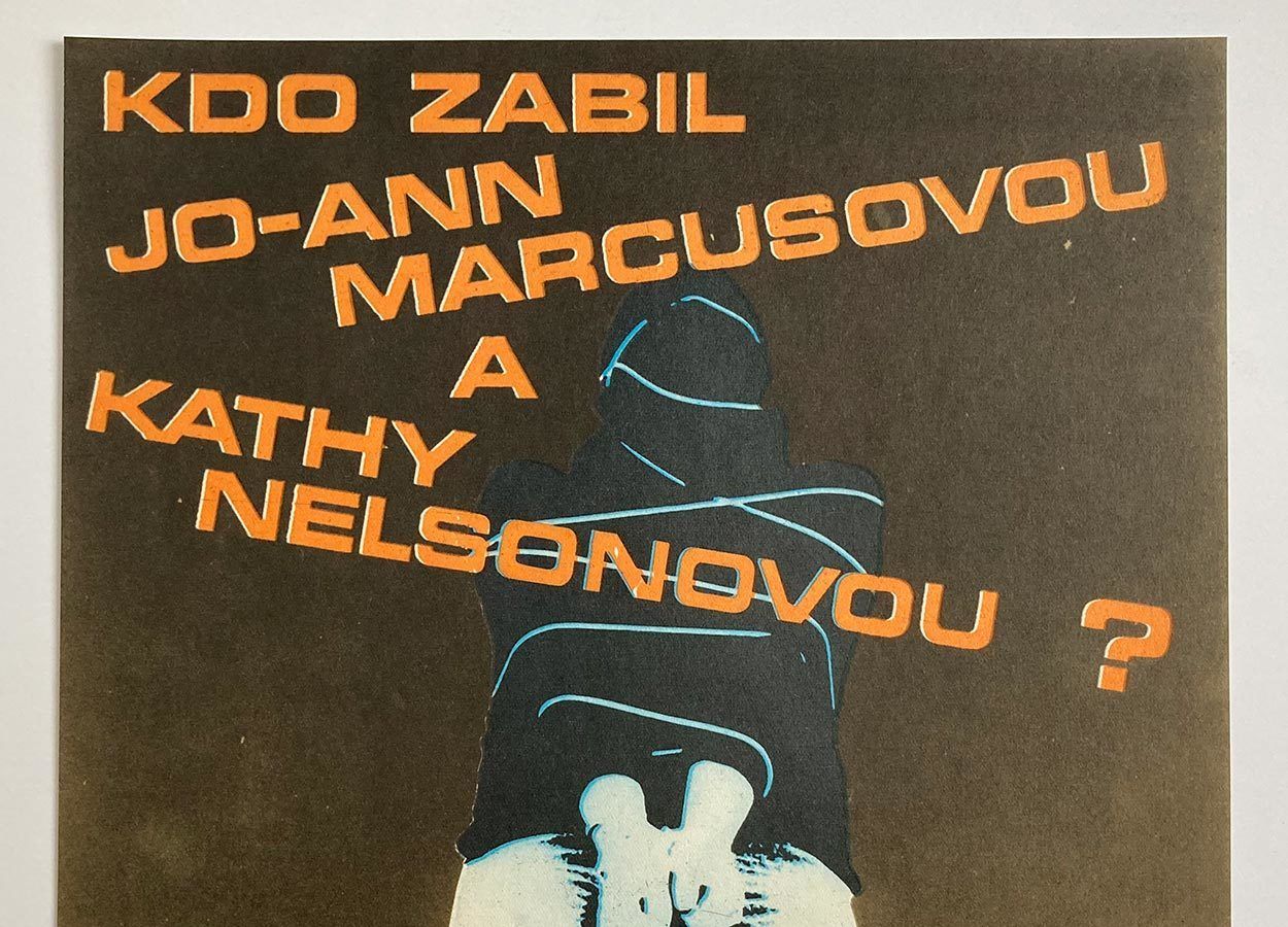 Original Film Poster, The Marcus / Nelson Murders, Petr Chalabala, 1979, Genuine Czech Vintage Print photo furniture