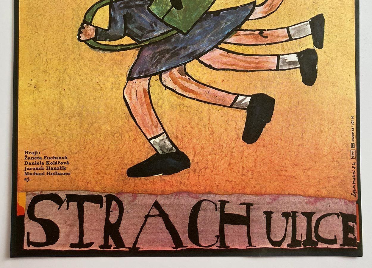 Original Film Poster, Lucy, Terror Of The Street, Jiří šalamoun, 1984, Genuine Czech Vintage Print photo for sale