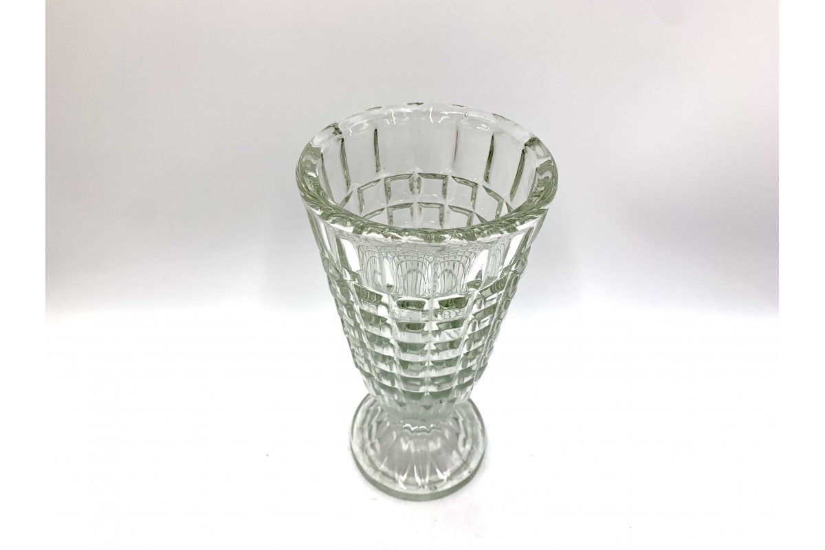 Glass Vase Poland 1980s, Vintage photo Home Decor