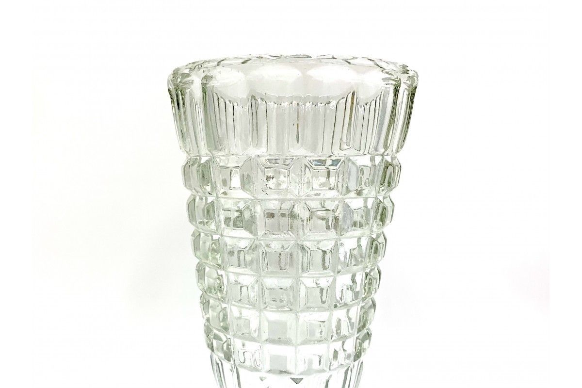 Glass Vase Poland 1980s, Vintage photo 90.0