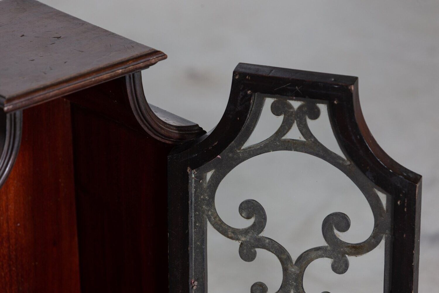 photo for sale Pair 19thc English Mahogany Glazed Cabinets