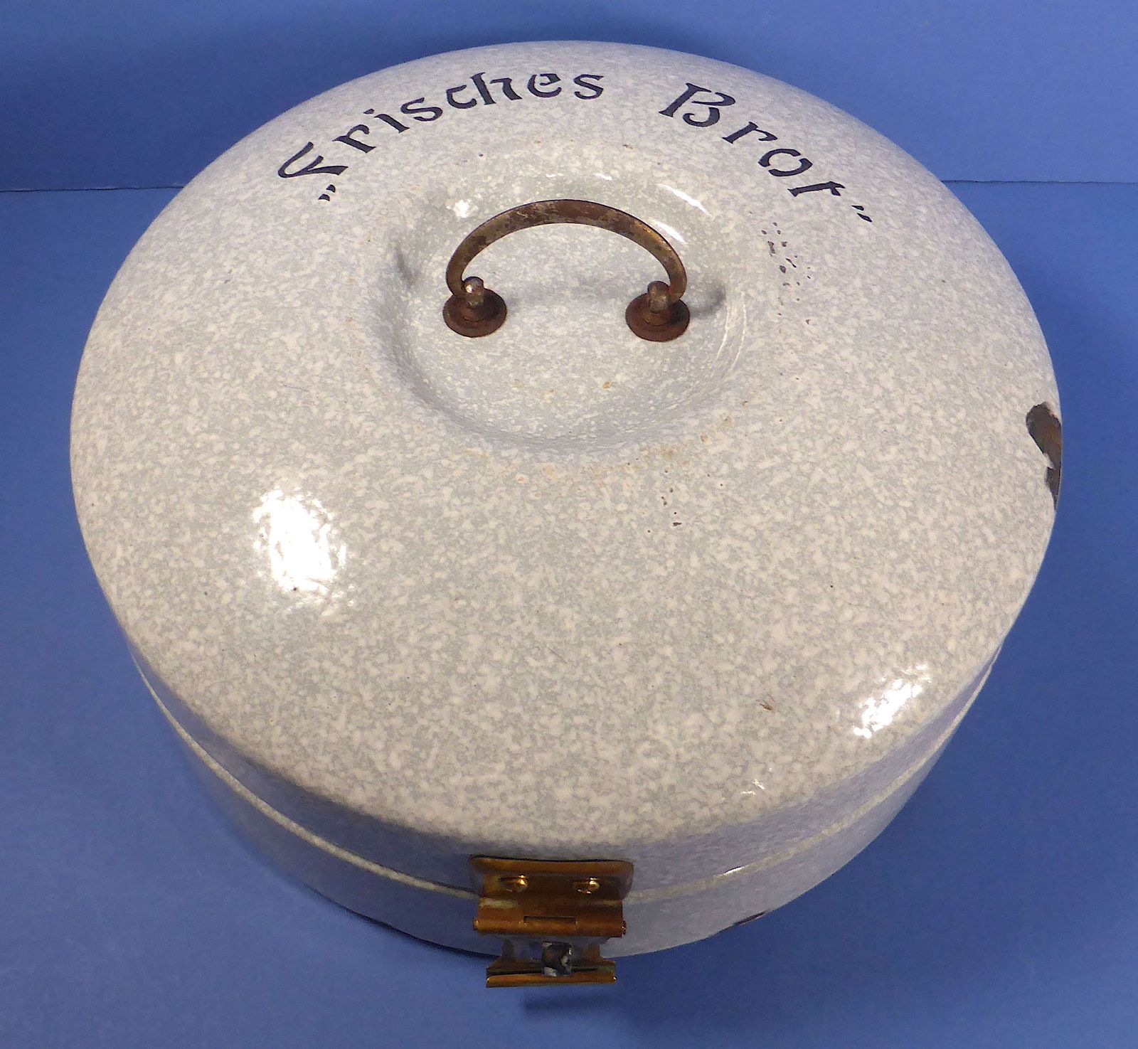 German Enamelware Bread Box, 1920s photo for sale