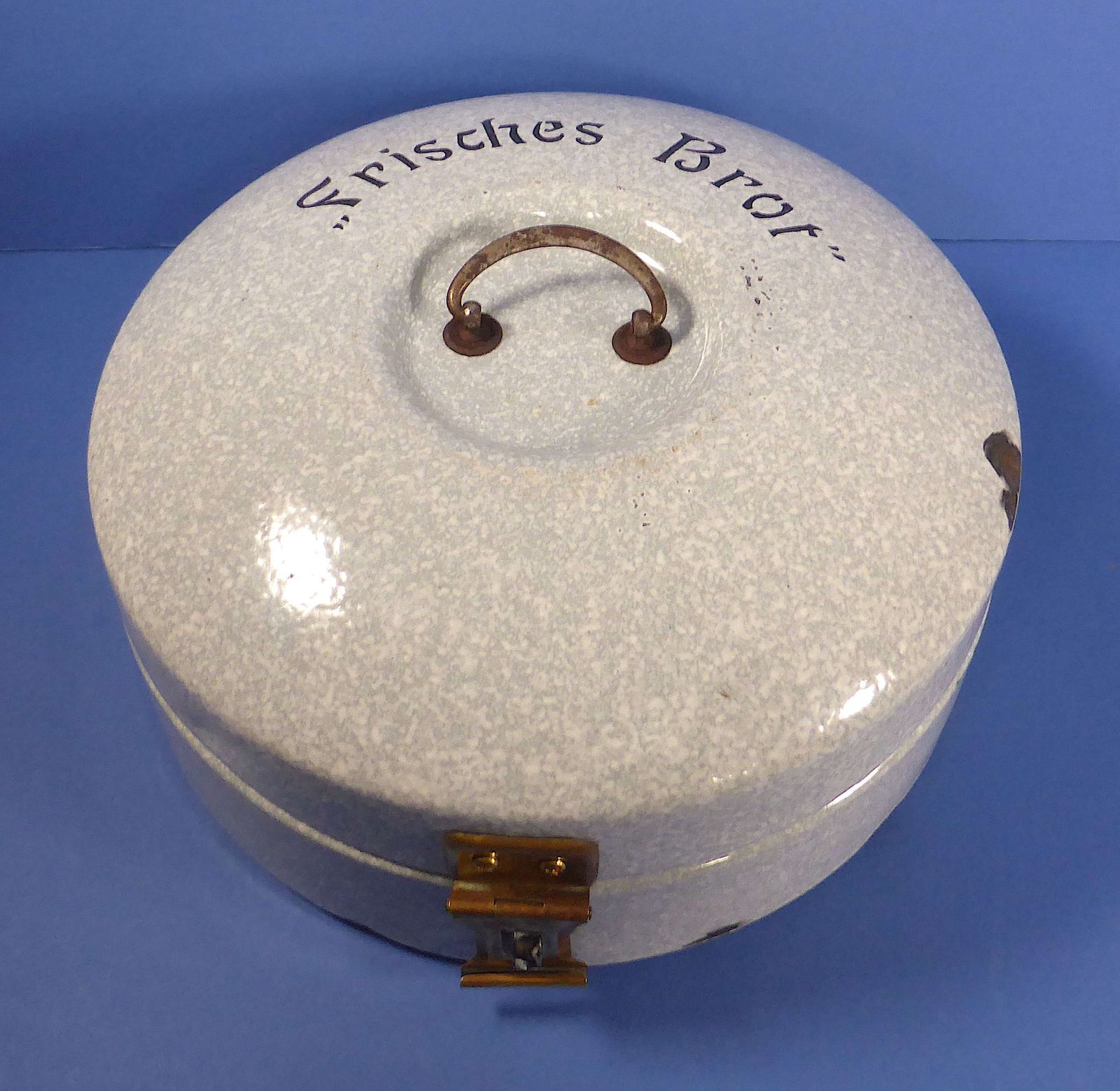 German Enamelware Bread Box, 1920s photo 80.0