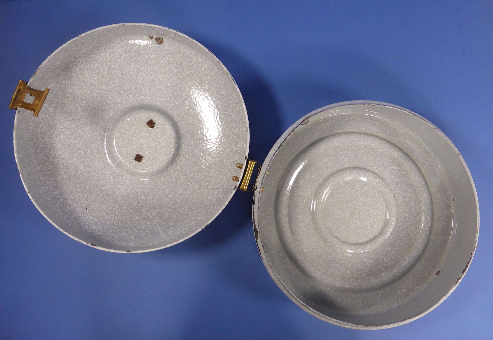 photo furniture German Enamelware Bread Box, 1920s