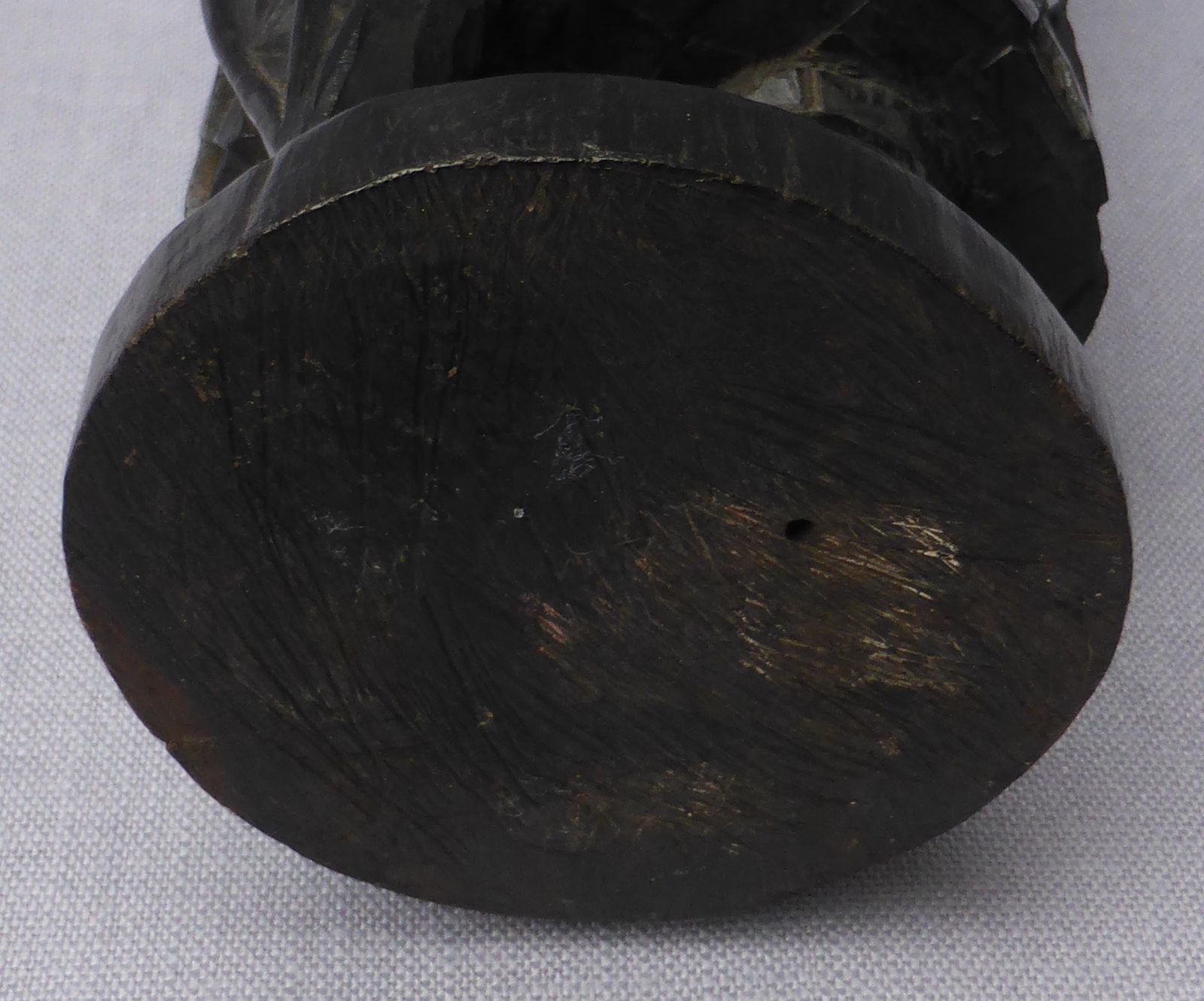 Carved Ebony Tribal Figure Of The Benin Oba Of Nigeria photo buy