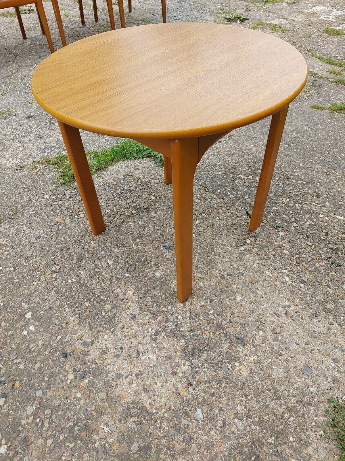 Vintage/Retro/Mid Century Round Teak Coffee Table photo Furniture