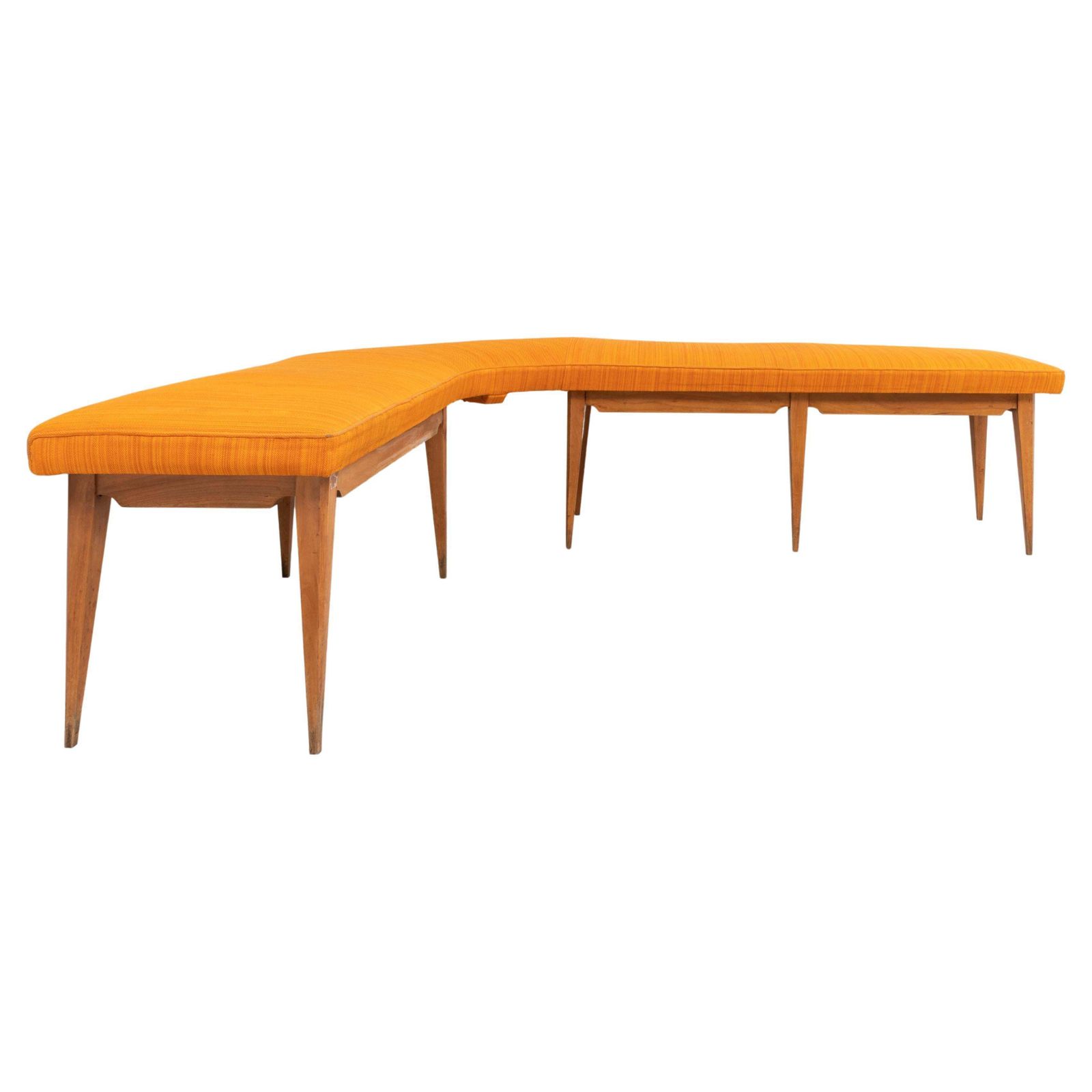 Hoekbank Blond Hout En Stof