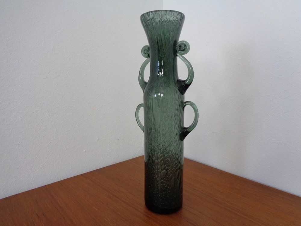Filigree Italian Glass Vase, 1960s photo Home Decor