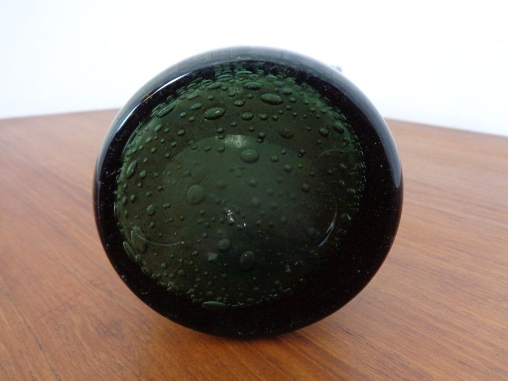 photo vintage Filigree Italian Glass Vase, 1960s