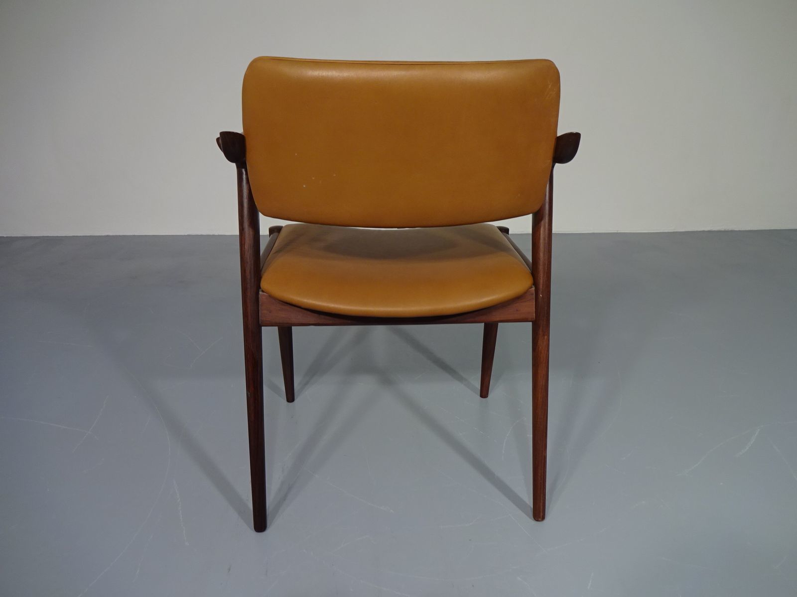 Rosewood & Leather Armchair From Gm, 1960s photo Furniture
