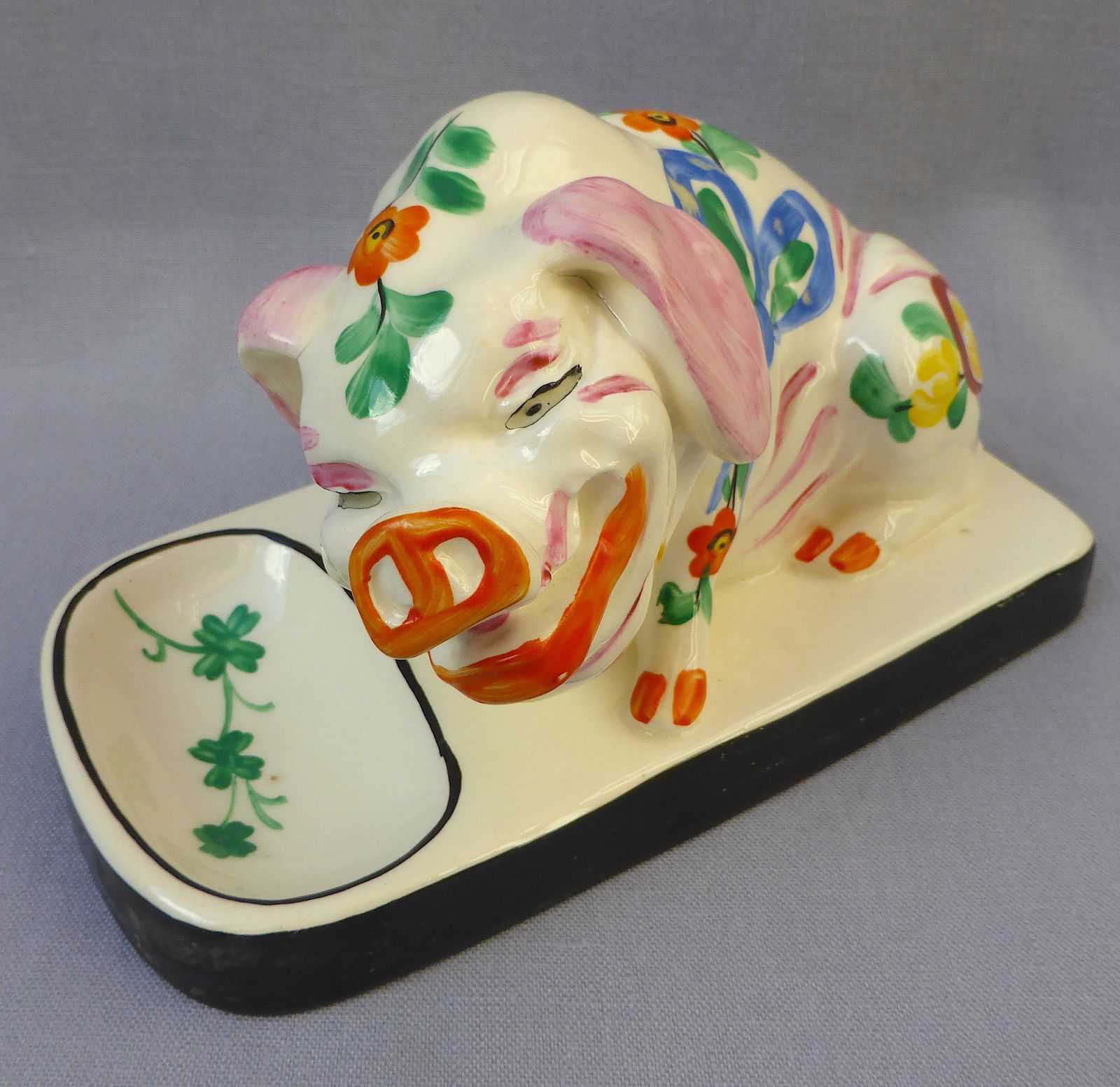 Rare 1930s Art Deco Ditmar Urbach Laughing Pig Figure photo furniture