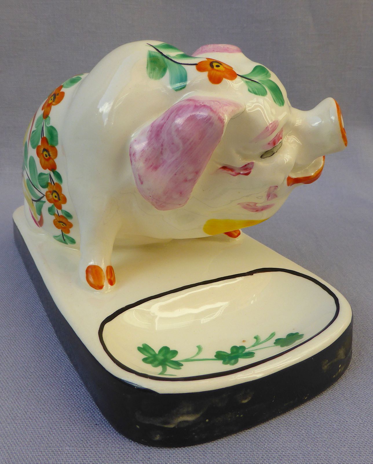Rare 1930s Art Deco Ditmar Urbach Laughing Pig Figure photo vinterior