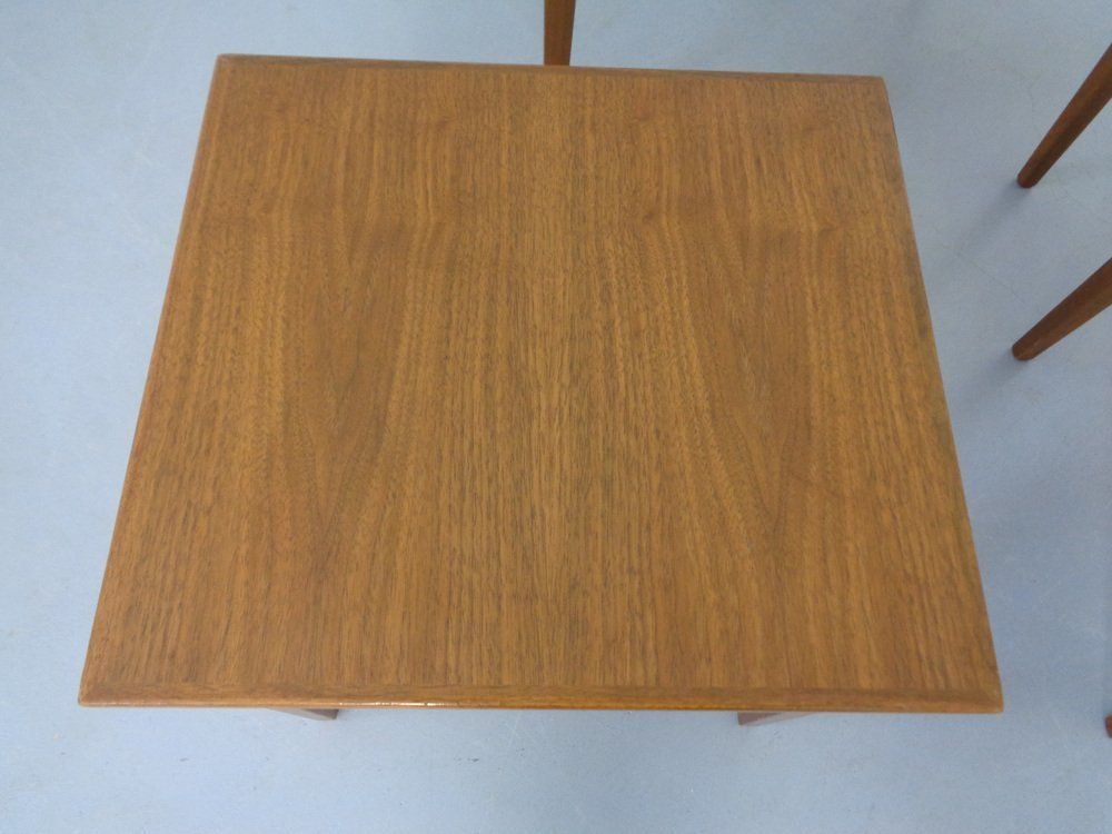 349.0 Danish Teak Nesting Tables By Kvalitet Form Funktion, 1960s, Set Of 3 photo