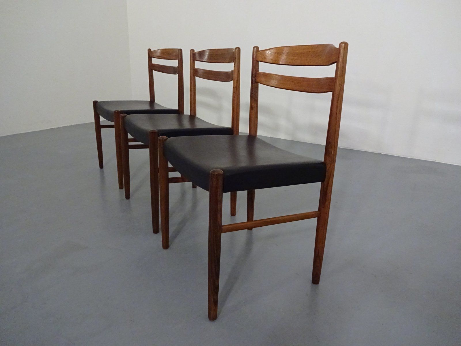 Swedish Rosewood Side Chairs By Carl Ekström For Albin Johansson & Söner, 1960s, Set Of 3 photo for sale