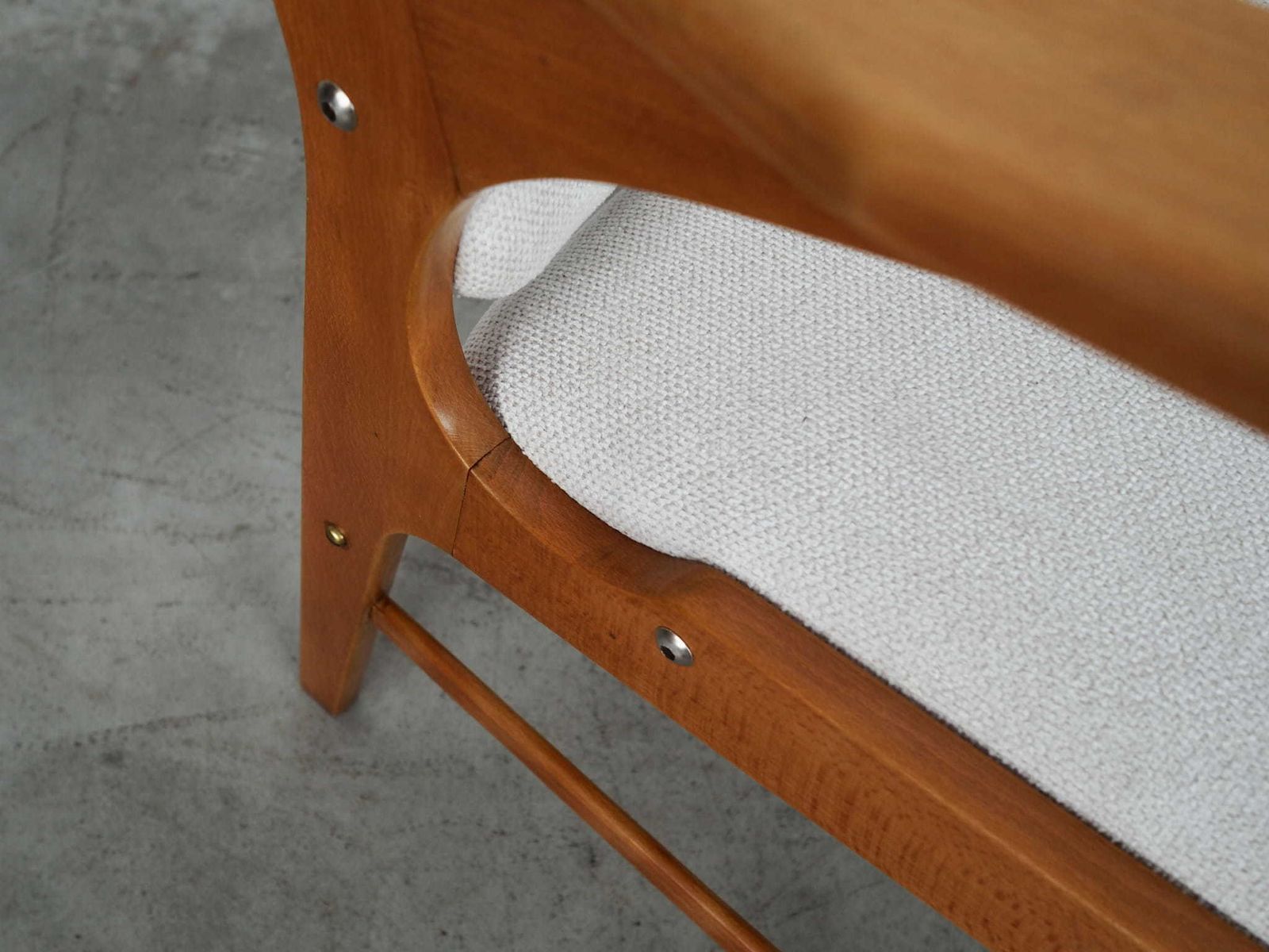 photo for sale Beech Armchair, Scandinavian Design, 1960s, Designer: Arne Hovmand Olsen, Manufacture: A. R. Klingenberg & Son