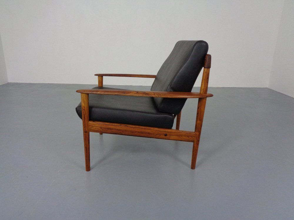 Danish Rosewood Model 56 Armchair By Grete Jalk For Poul Jeppesen, 1960s