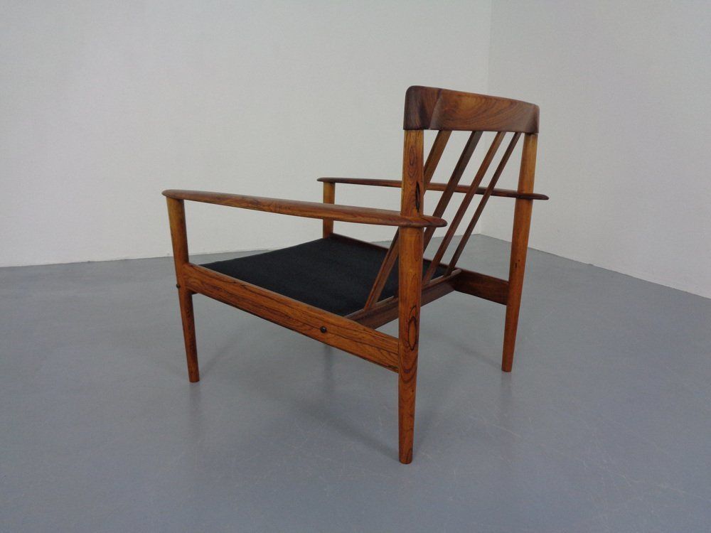 Furniture Danish Rosewood Model 56 Armchair By Grete Jalk For Poul Jeppesen, 1960s photo