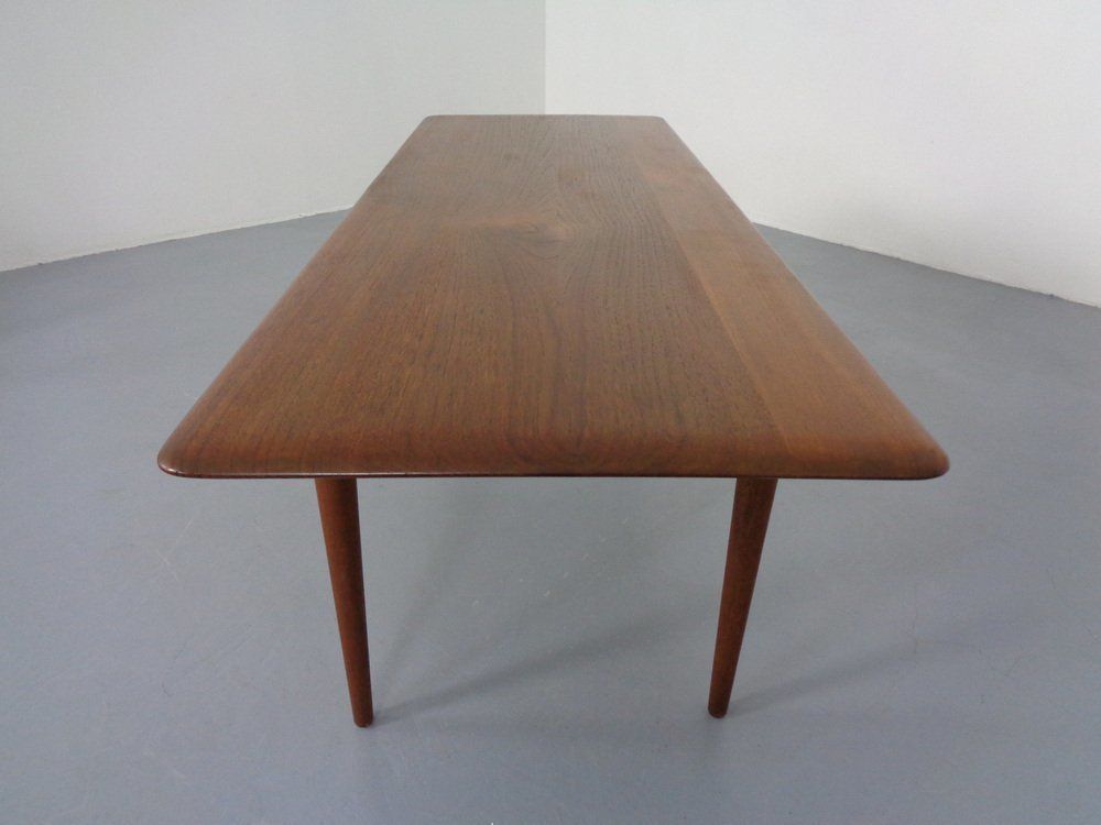 Teak Coffee Table By Peter Hvidt & Orla Mølgaard Nielsen For Cado, 1960s photo for sale