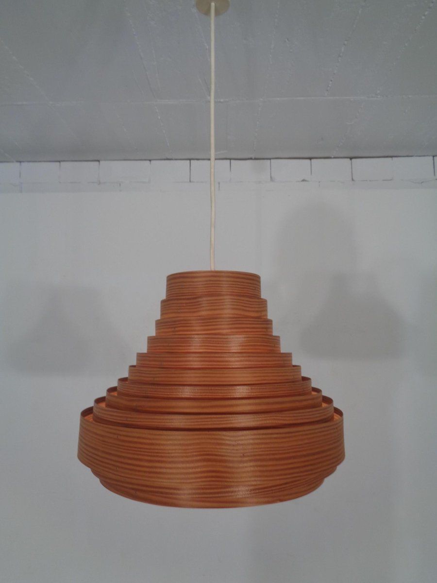 Wooden Lamella Ceiling Lamp By Hans Agne Jakobsson For Hans Agne Jakobsson Ab Markaryd 1960s