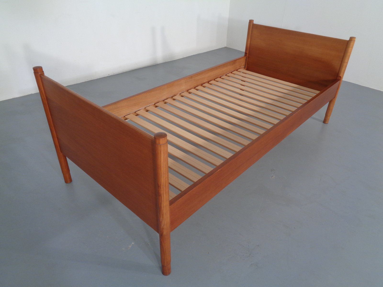 Teak Single Bed By Børge Mogensen For Søborg Møbelfabrik, 1960s photo 1354.0