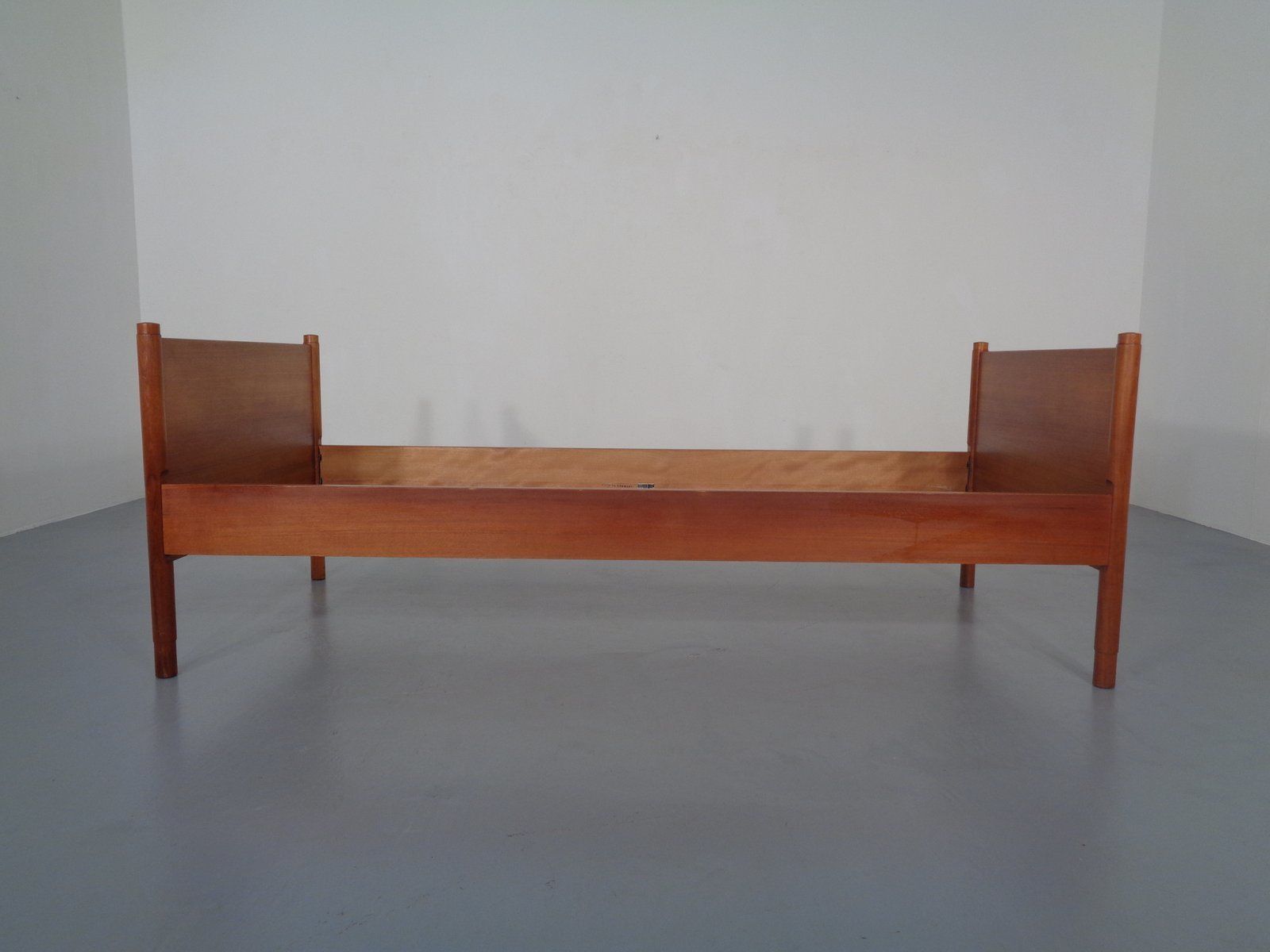 Teak Single Bed By Børge Mogensen For Søborg Møbelfabrik, 1960s photo vinterior