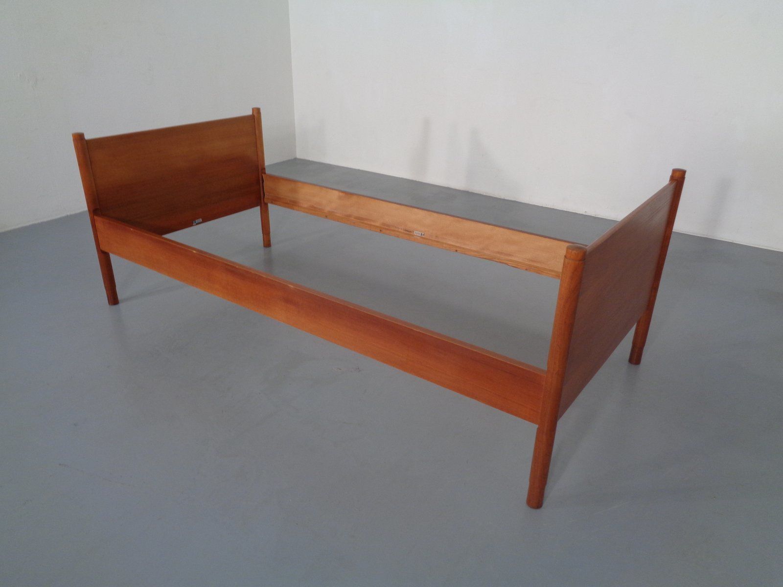 Teak Single Bed By Børge Mogensen For Søborg Møbelfabrik, 1960s photo vintage