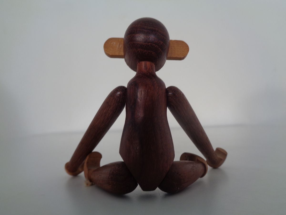 Teak Monkeys By Kay Bojesen, 1950s, Set Of 2 photo 1659.0