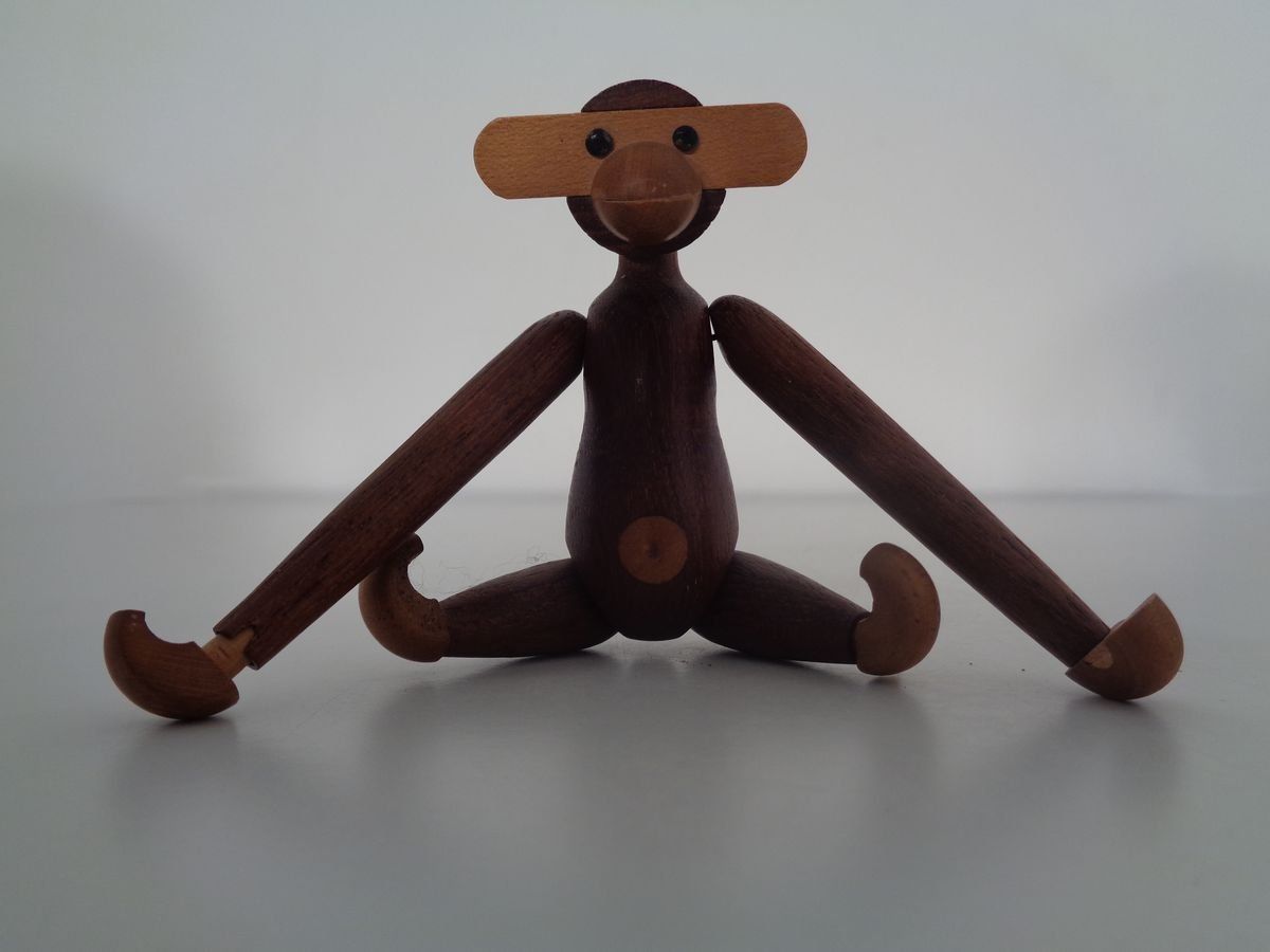 Teak Monkeys By Kay Bojesen, 1950s, Set Of 2 photo vinterior