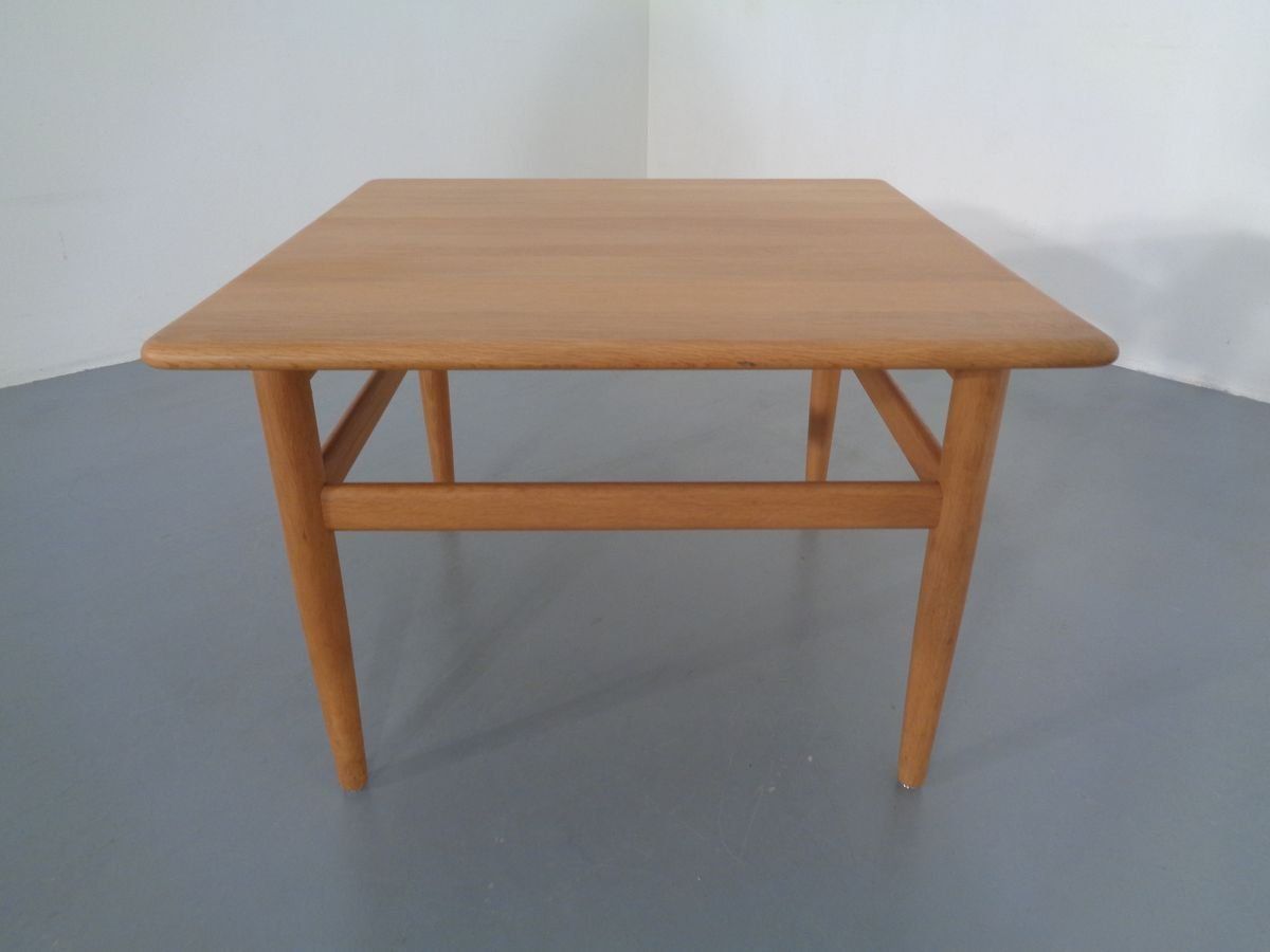 Danish Oak Sofa Table By Niels Bach, 1960s