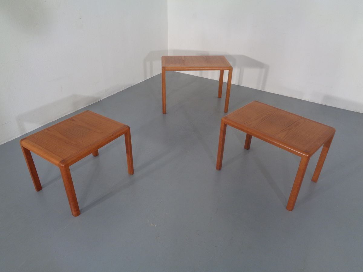 photo furniture Teak Nesting Tables By Kai Kristiansen For Vildbjerg Møbelfabrik, 1960s, Set Of 3
